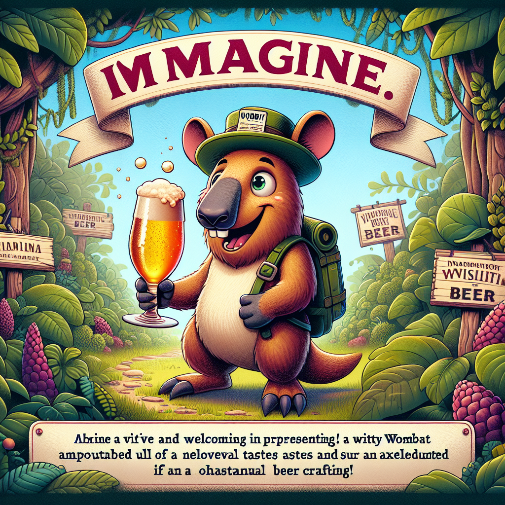 Proef de Unieke Smaak van Wally de Wombat's Notenbier!